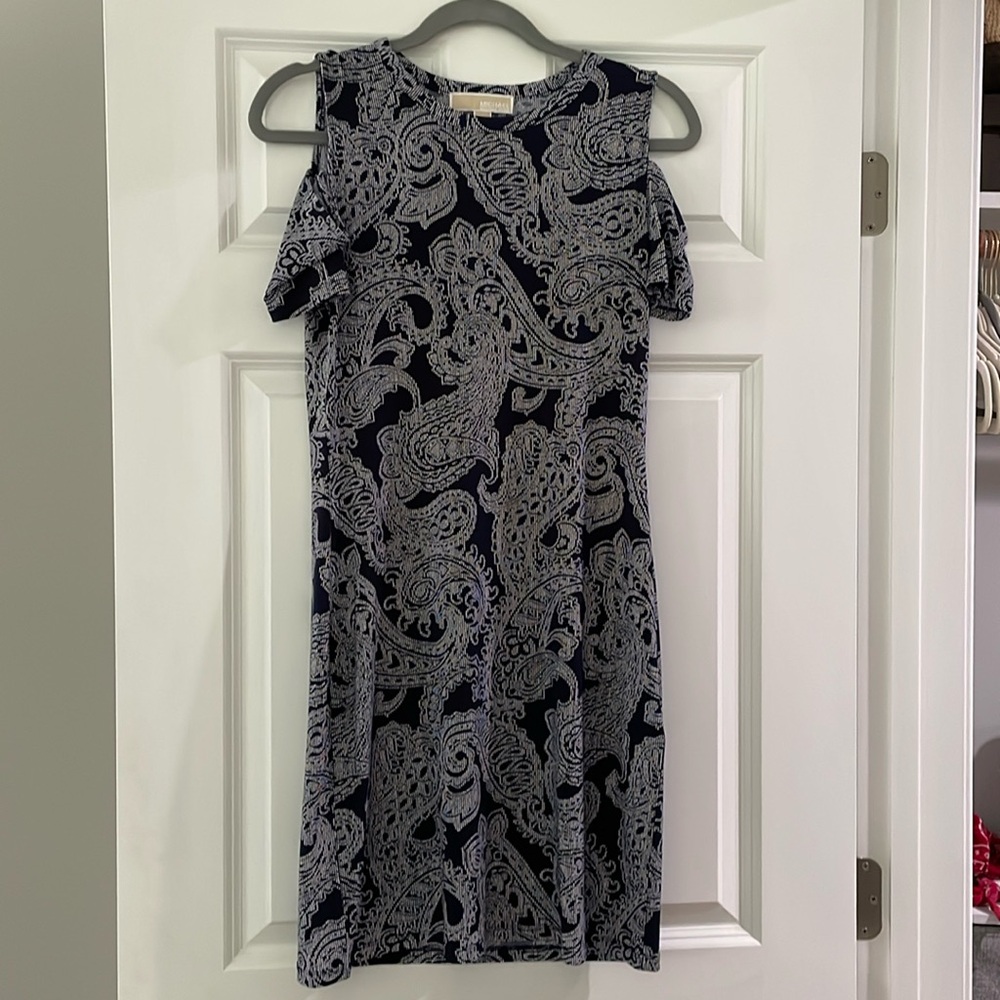 Off the shoulder thigh length dress